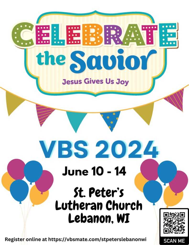 VBS 2024 St. Peters Lutheran Church Lebanon Wisconsin